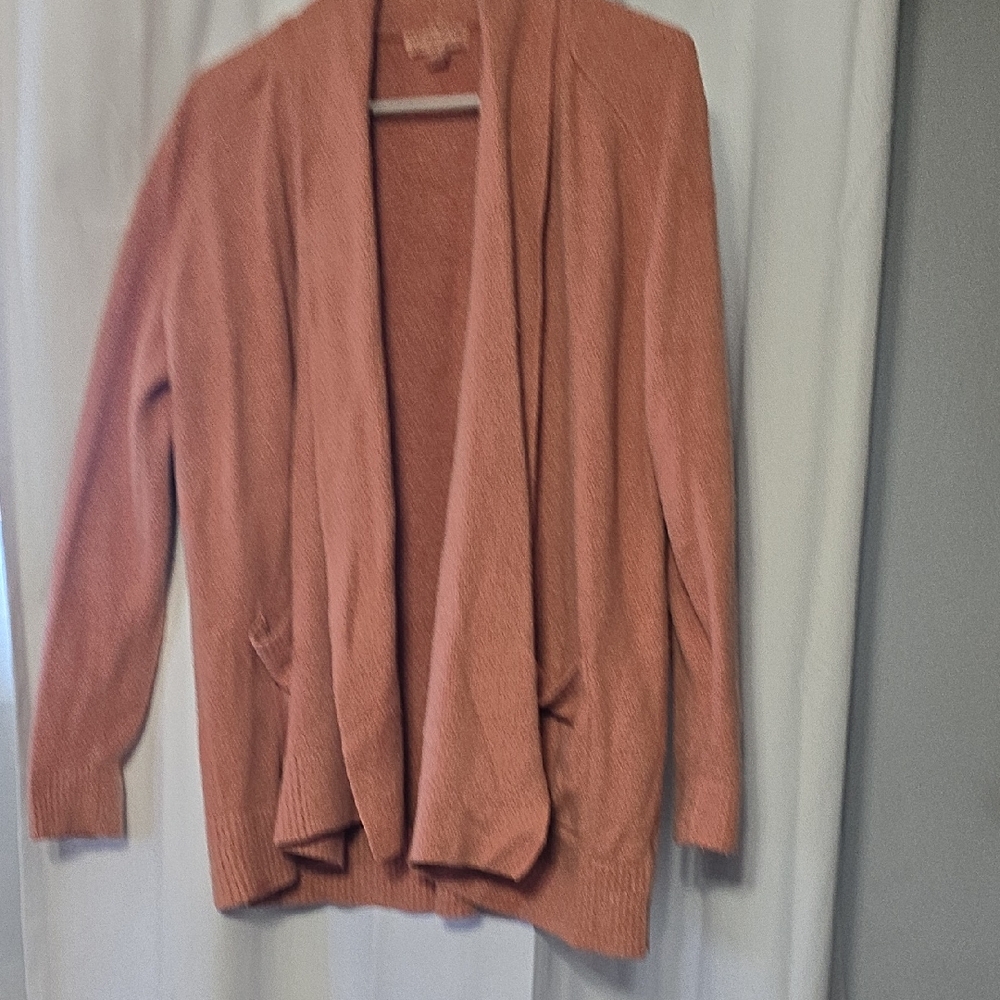 Barefoot Dreams Peach Open Cardigan